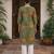 Olive green printed cotton kurti