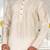 Cream dupion art silk  kurta with plain kurta
