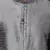 Grey dupion art silk  kurta with computerised embroidery machine work