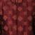 Red dupion art silk  kurta with  open sherwani style and full inside cotton linen