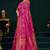 Rani Pink Banarasi Satin Silk Saree with Rich Gold Zari Paisley Weaving and Traditional Pallu