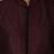 Wine dupion art silk  kurta with  open sherwani style and full inside cotton linen