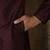 Wine dupion art silk  kurta with  open sherwani style and full inside cotton linen