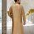 Beige dupion art silk  kurta with pattern work