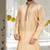 Fawn dupion art silk  kurta with patten work&hand work
