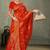 Royal Red Banarasi Satin Silk Saree with Rich Gold Zari Paisley Weaving and Traditional Pallu