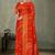 Royal Red Banarasi Satin Silk Saree with Rich Gold Zari Paisley Weaving and Traditional Pallu