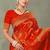 Royal Red Banarasi Satin Silk Saree with Rich Gold Zari Paisley Weaving and Traditional Pallu