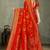Royal Red Banarasi Satin Silk Saree with Rich Gold Zari Paisley Weaving and Traditional Pallu