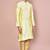 Fawn dupion art silk kurta with computerised embroidery machine work churidar