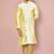 Fawn dupion art silk kurta with computerised embroidery machine work churidar