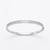 925 Sterling Silver CZ Bangle Bracelet for Women | Cubic Zirconia Diamond Accent Bracelet