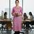 Pink printed cotton kurti