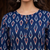 Indigo printed cotton kurti