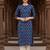 Indigo printed cotton kurti