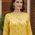 Yellow printed cotton kurti