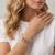 925 Sterling Silver Charm Bangle Bracelet for Women | Hanging Charm Silver Bracelet Jewelry
