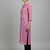 Pink printed cotton kurti