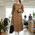 Brown printed cotton kurti
