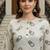 Off white printed cotton kurti