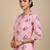 Pink printed cotton kurti