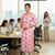 Pink printed cotton kurti