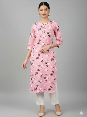 Saka Designs Blue Printed Cotton Kurti 1