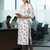 White printed cotton kurti