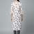 White printed cotton kurti