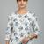 White printed cotton kurti