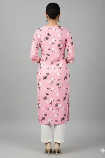 Saka Designs Blue Printed Cotton Kurti
