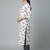 White printed cotton kurti