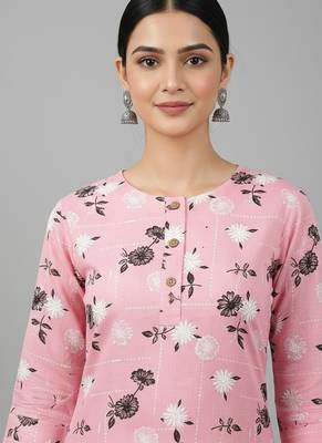 Saka Designs Blue Printed Cotton Kurti 3