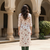 White printed cotton kurti