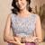 Wine printed linen pre draped  saree with blouse