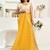 Yellow printed linen pre draped  saree with blouse