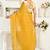 Yellow printed linen pre draped  saree with blouse