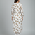 White printed cotton kurti