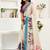 Cream printed linen pre draped  saree with blouse