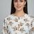 White printed cotton kurti
