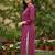 Purple printed cotton kurti