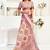 Maroon printed linen pre draped  saree with blouse