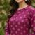 Purple printed cotton kurti