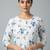 White printed cotton kurti