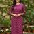 Purple printed cotton kurti