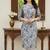 Grey printed cotton kurti