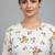 White printed cotton kurti