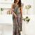 Multicolor printed linen pre draped  saree with blouse