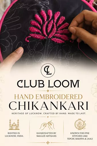 Women floral embroidered chikankari cotton  a-line kurta