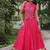 NAVRATRI WAER PINK COLOR ROMAN WITH GOTTA PATTI LACE LEHENGA TOP FULL STITCHED.